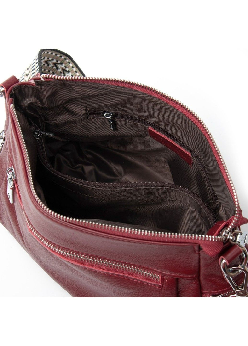 Женская кожаная сумка классическая 2048-9 red Alex Rai (367992164)