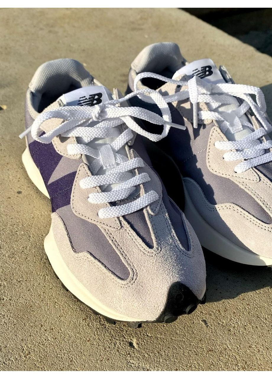 КРОССОВКИ ЖЕНСКИЕ NEW BALANCE 327 GREY VIOLET НЬЮ БЕЛАНС 327 No Brand серые демисезоны (368870490)