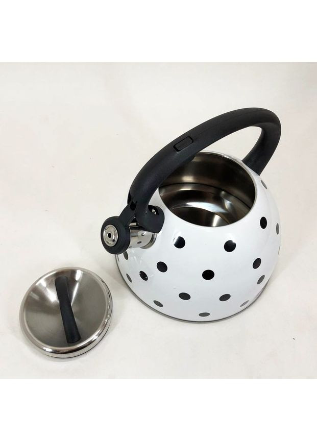 Чайник с свистком для газовой плиты UN-5301 2.5 л горошек, чайники для плит. Цвет: Unique (365813093)