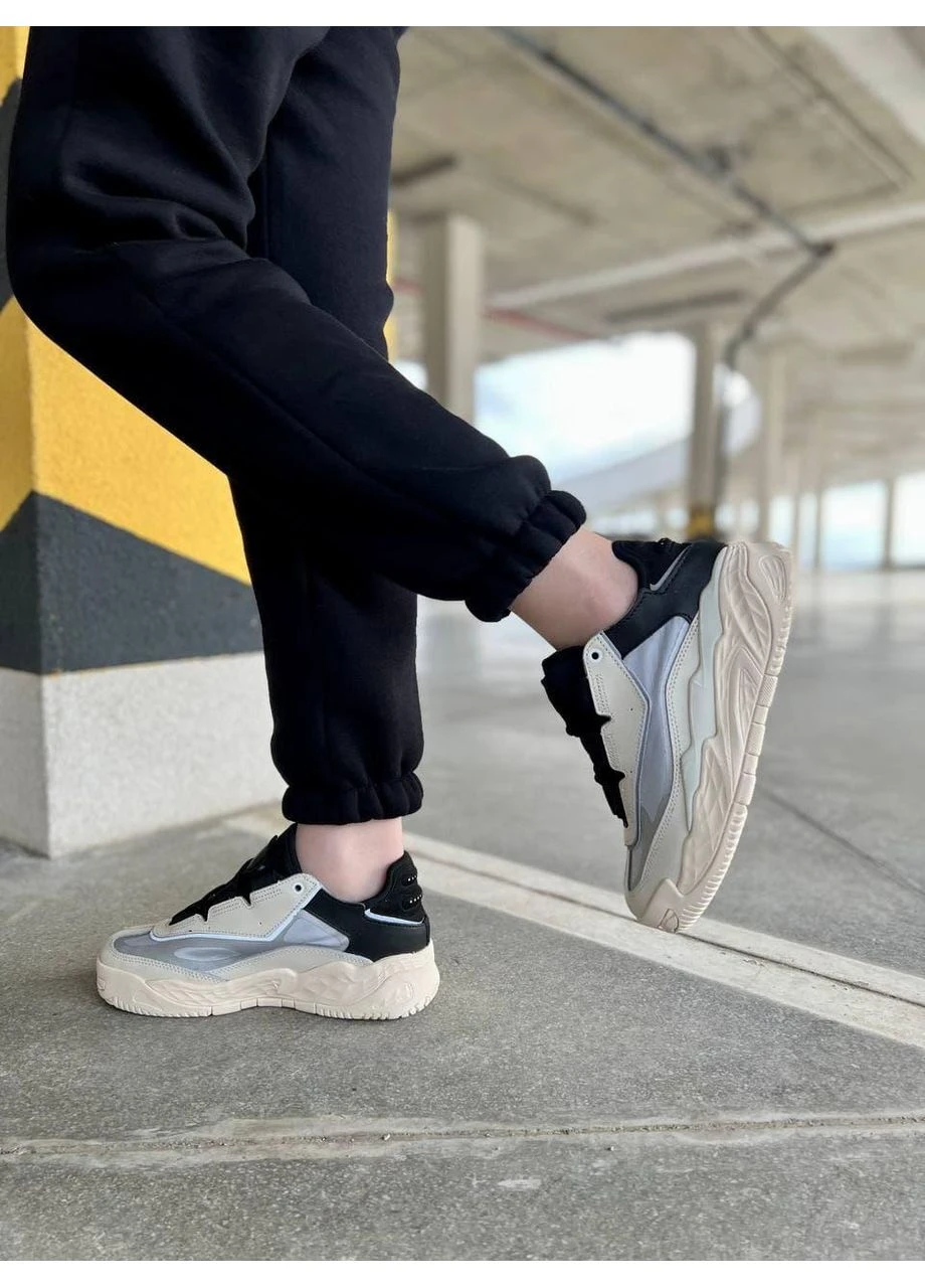 Черные демисезонные кроссовки мужские adidas niteball beige black адидас найтбол черные No Brand