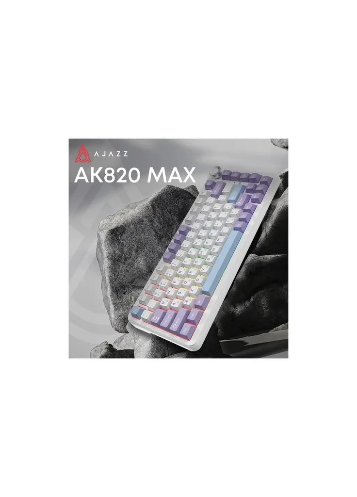 КИРИЛЛИЦЯ!!! ІГРОВА Клавіатура AK820 MAX HE на УКР Розкладці, провідна клавіатура на МАГНІТНИХ свічах Ajazz (401548300)