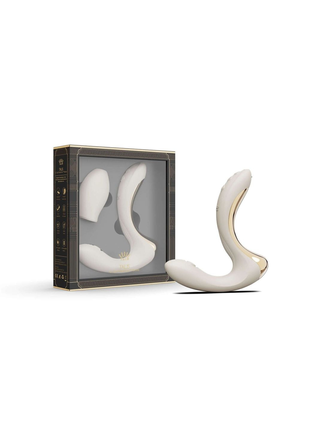 Вібратор-пульсатор з вакуумною насадкою Talis G-Spot PulseWave Vibrator Ivory White Zalo (302675400)