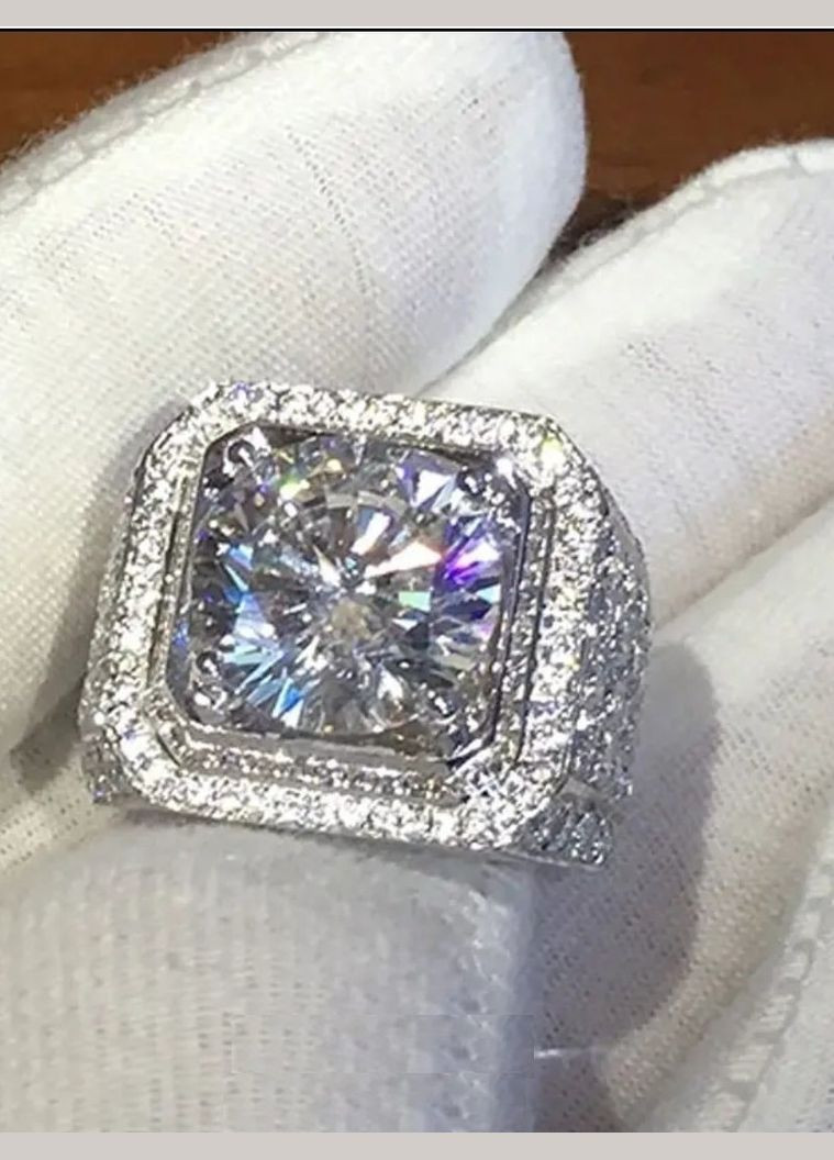 Розкішна каблучка перстень із кристалом у стразах, 18 р., 10-837 No Brand (347629103)