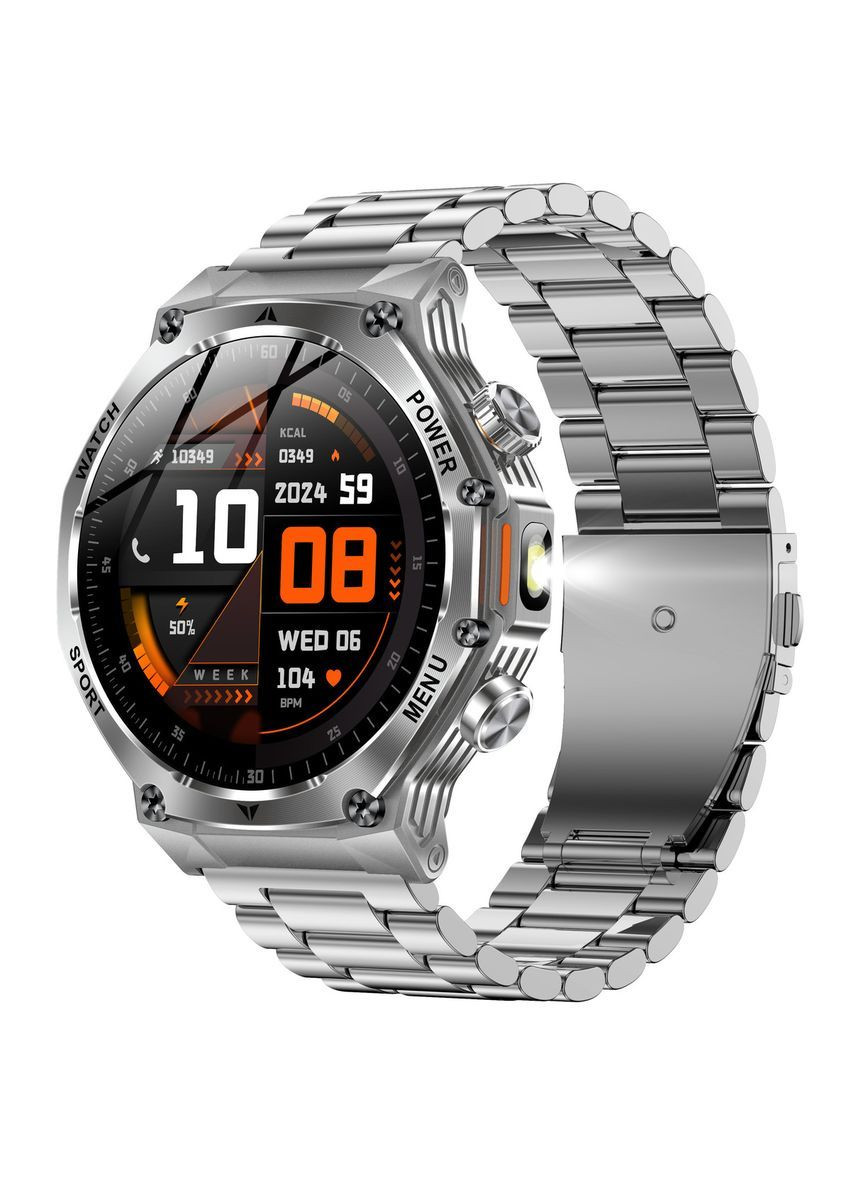 Смарт-часы Smart Surf X Pro Steel 2 ремешка Серебристый (3382) UWatch (371121602)