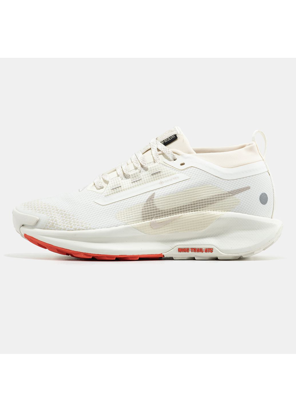 Белые демисезонные кроссовки мужские nike pegasus trail 5 gtx white red gore-tex | найк зум пегасус треил 5 белые No Brand