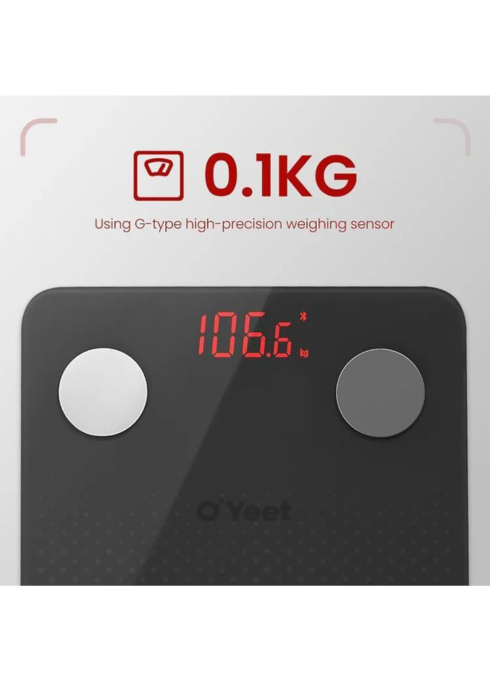 Весы для пола BS-OY01 Dark Grey Oyeet (338378177)