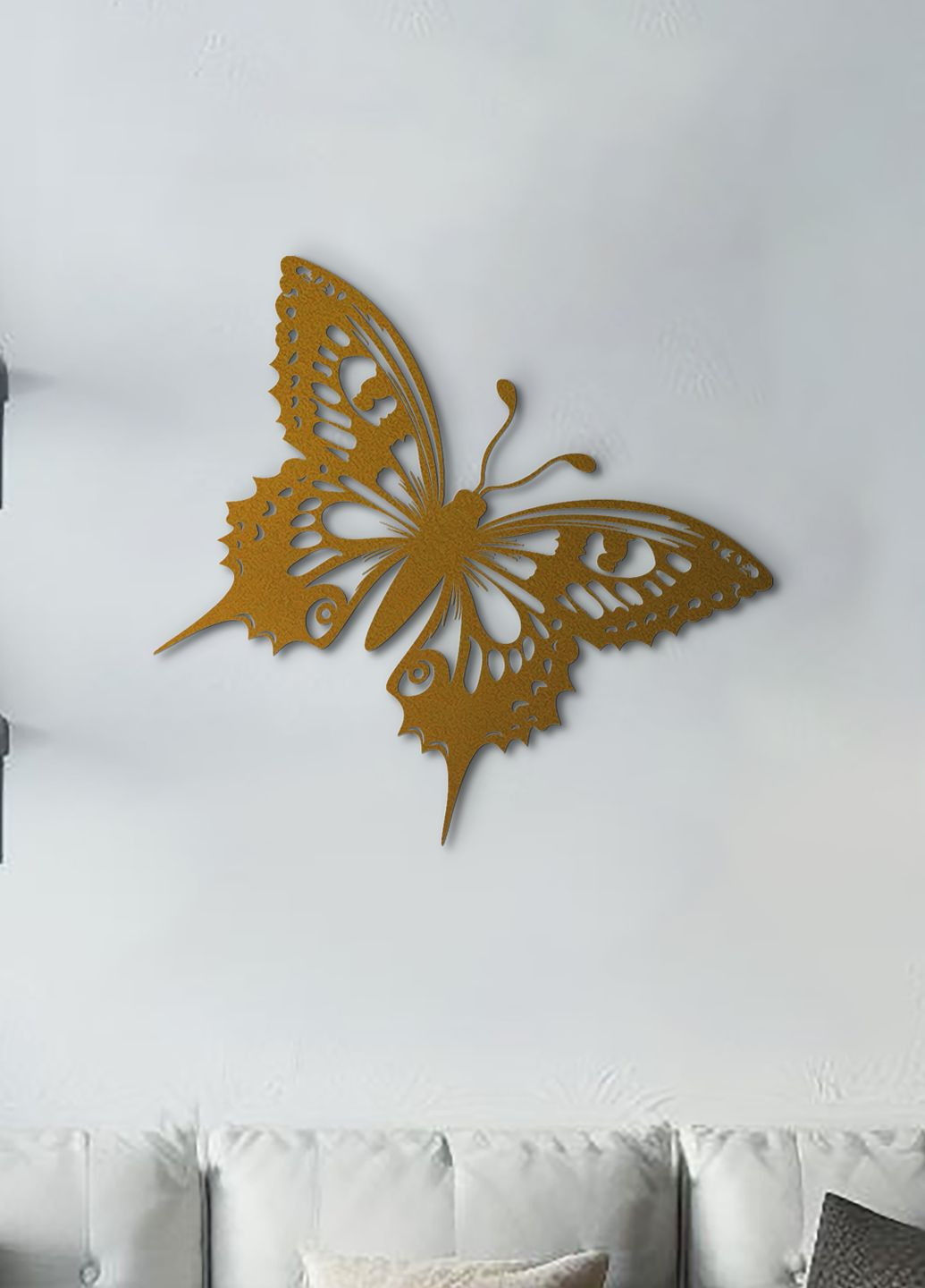 Настенный декор для дома, декоративное панно из дерева "Полет бабочки", картина лофт 20х23 см Woodyard (292112970)