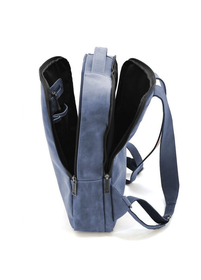 Шкіряний Рюкзак чоловічий синій для ноутбука RK-7287-3md кінська шкіра TARWA (306373271)