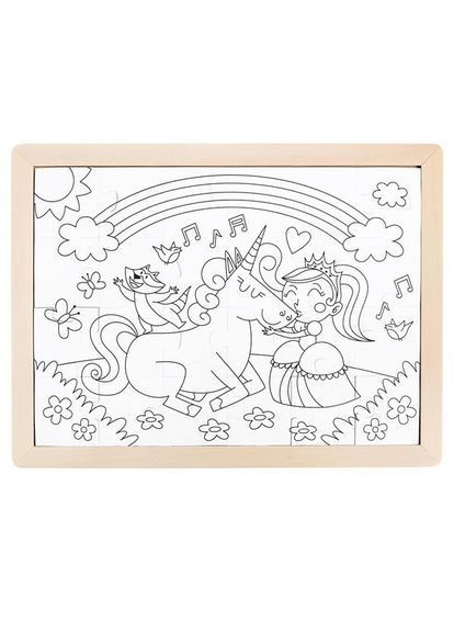 Пазл Єдинороги з розмальовкою, 24 елементи () Hape E1642 (370499066)