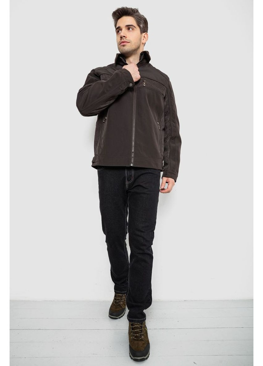 Темно-коричневая куртка мужская демисезонная, 244r1128 Ager
