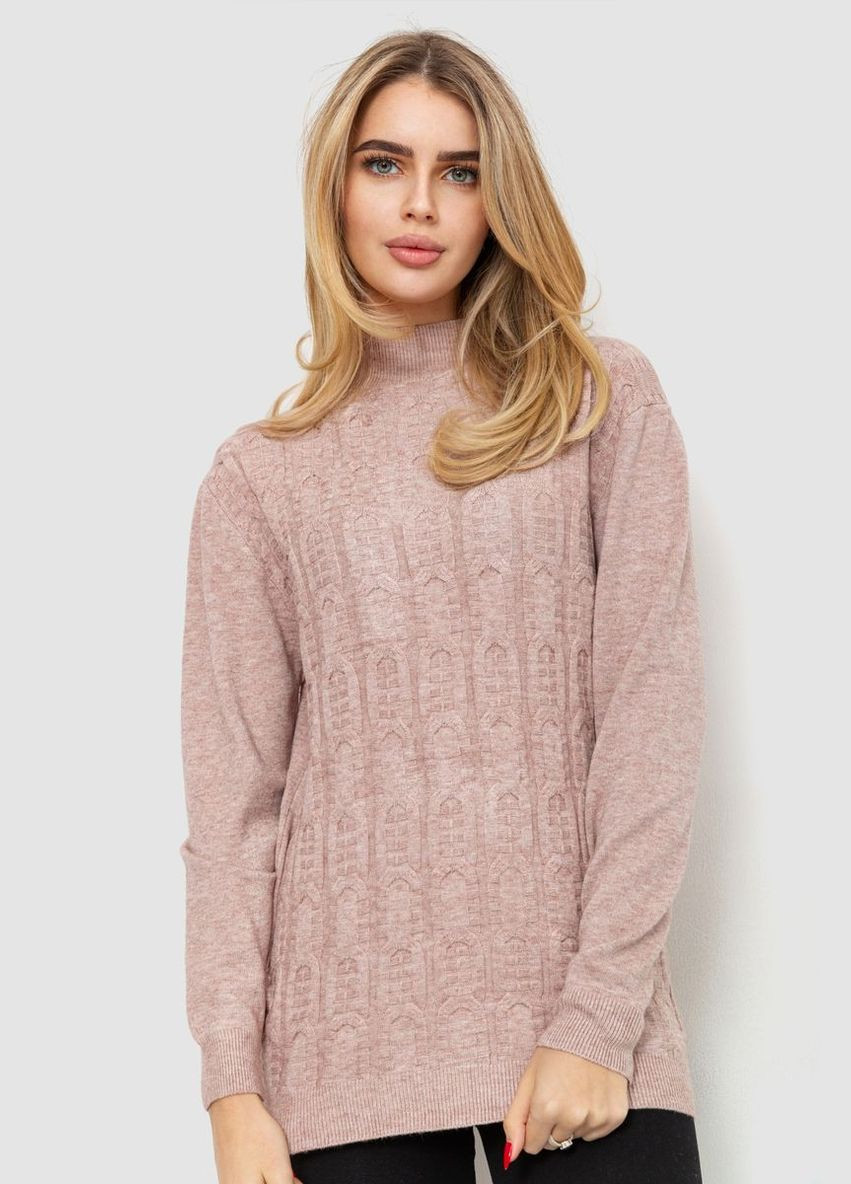 Бежевый зимний свитер женский, цвет светло-оливковый, Ager