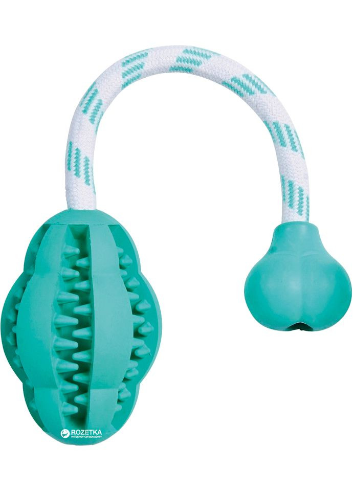 Игрушка для собак Мяч на веревке Denta Fun 32945 8 х 28 см (4011905329451) Trixie (279570521)