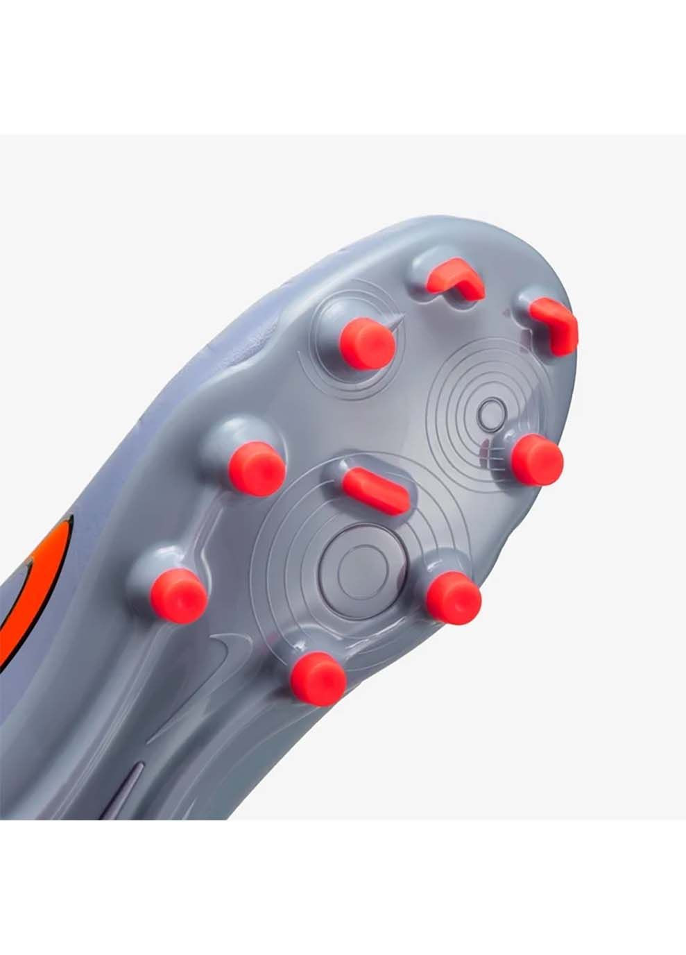 Голубые детские бутсы jr legend 10 club fg/mg голубой Nike