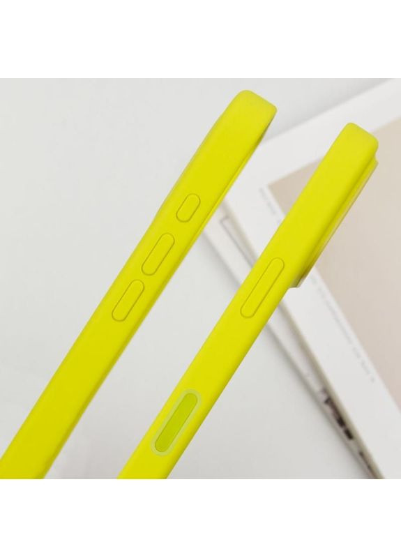 Чохол Silicone case (AAA) з Magsafe та анімацією (button) для Apple iPhone 16 Pro Max (6.9") Жовтий Epik (372499067)