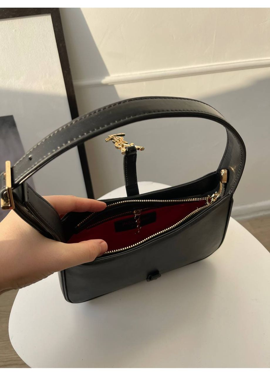 Жіноча класична сумка Ів Сен Лоран Yves Saint Laurent Hobo Black чорний багет на плече YSL No Brand (364488334)