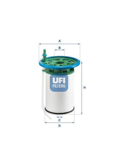 Фильтр топливный PSA 2.0 BlueHDI 15-(пр-во ) 26.053.00 UFI (366123243)
