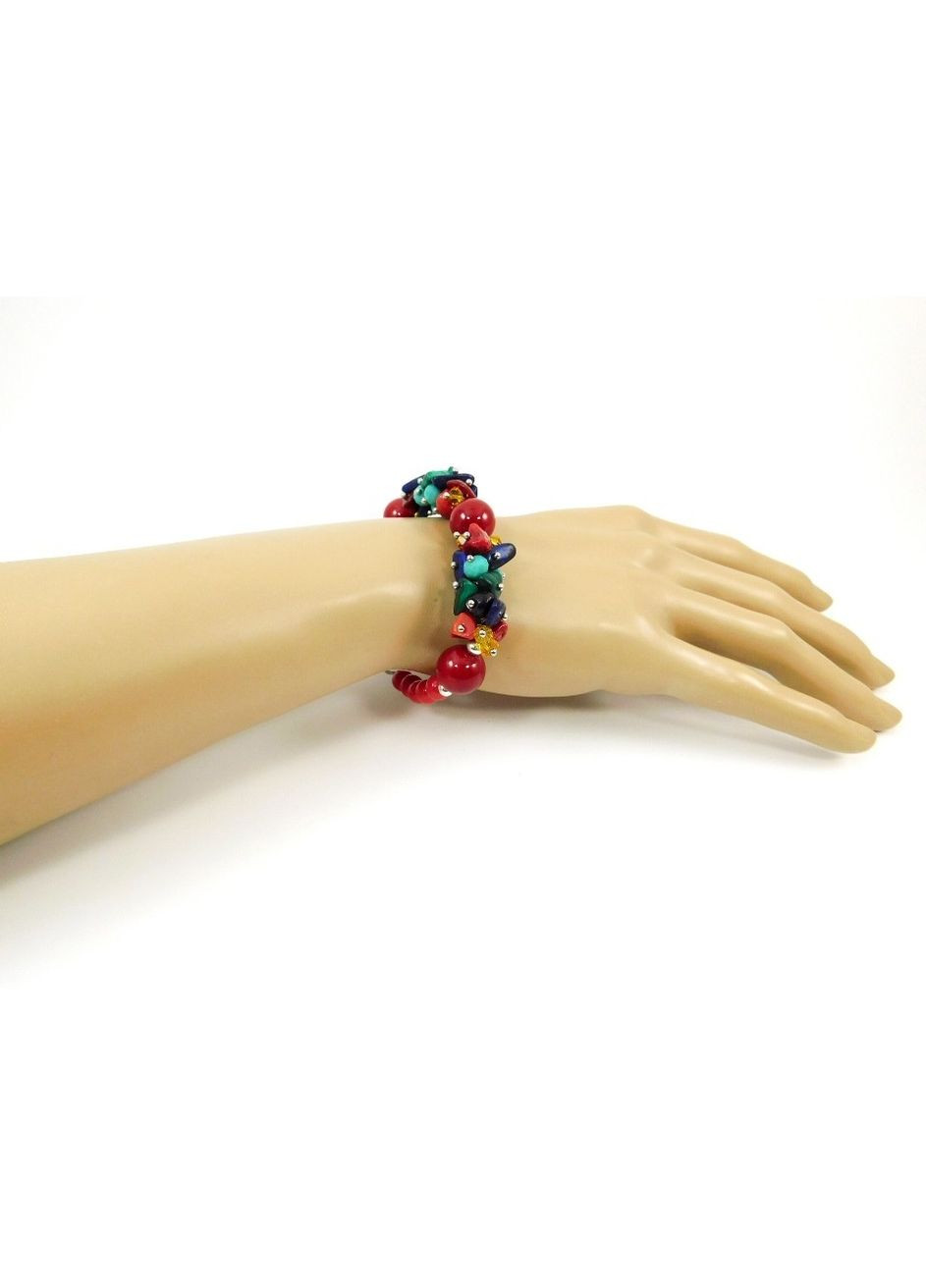 Эксклюзивный браслет "Краски Карпат" Корал 20 Fursa fashion (322314578)