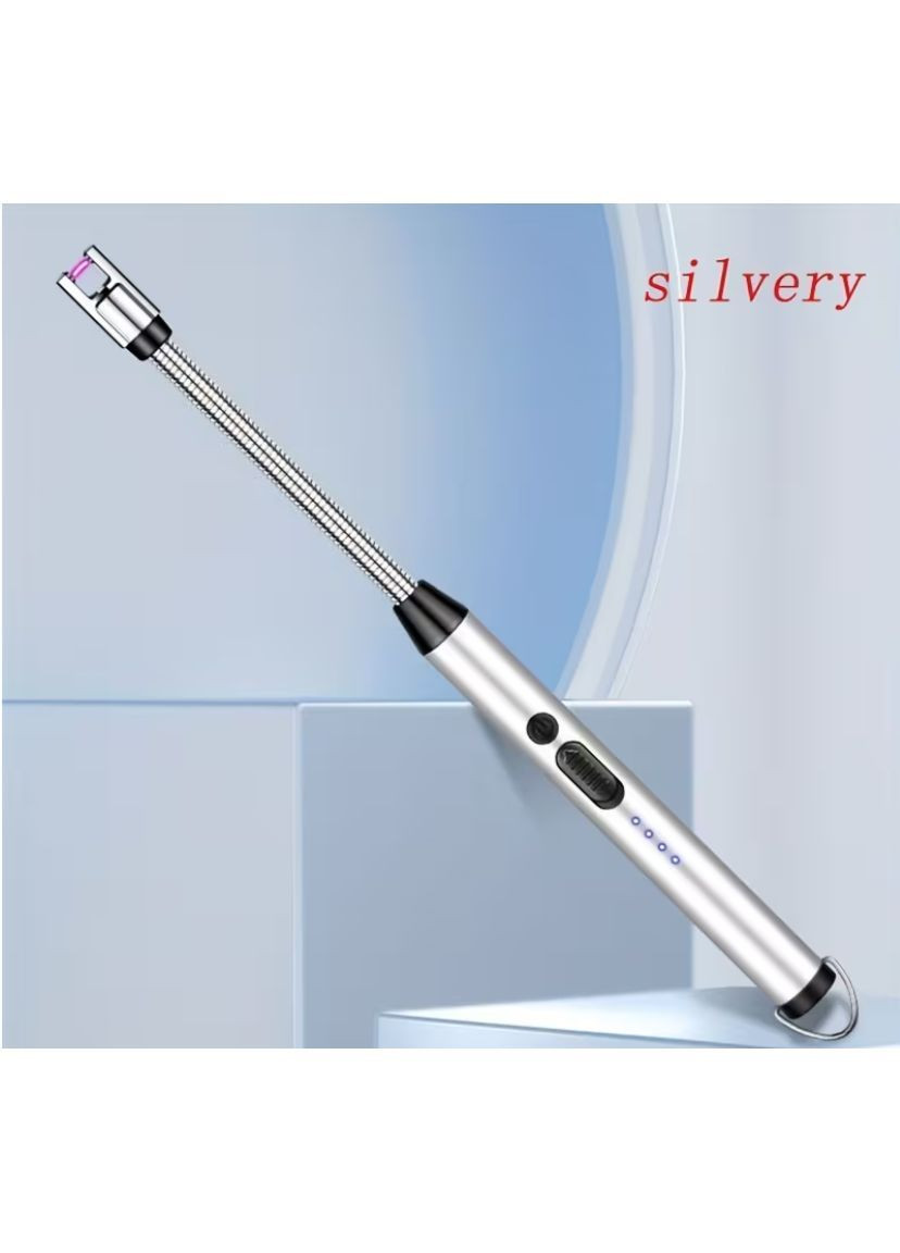 Імпульсна металева USB запальничка з вбудованим акумулятором для газової плити, духовки, розпалу, No Brand USB-зарядка (370792295)