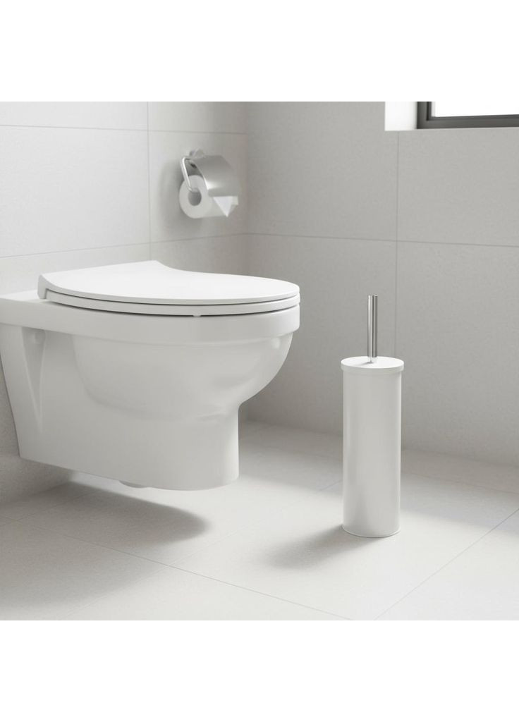 Йорж для туалету металевий білий Tuba 51601 Fenix (366239669)