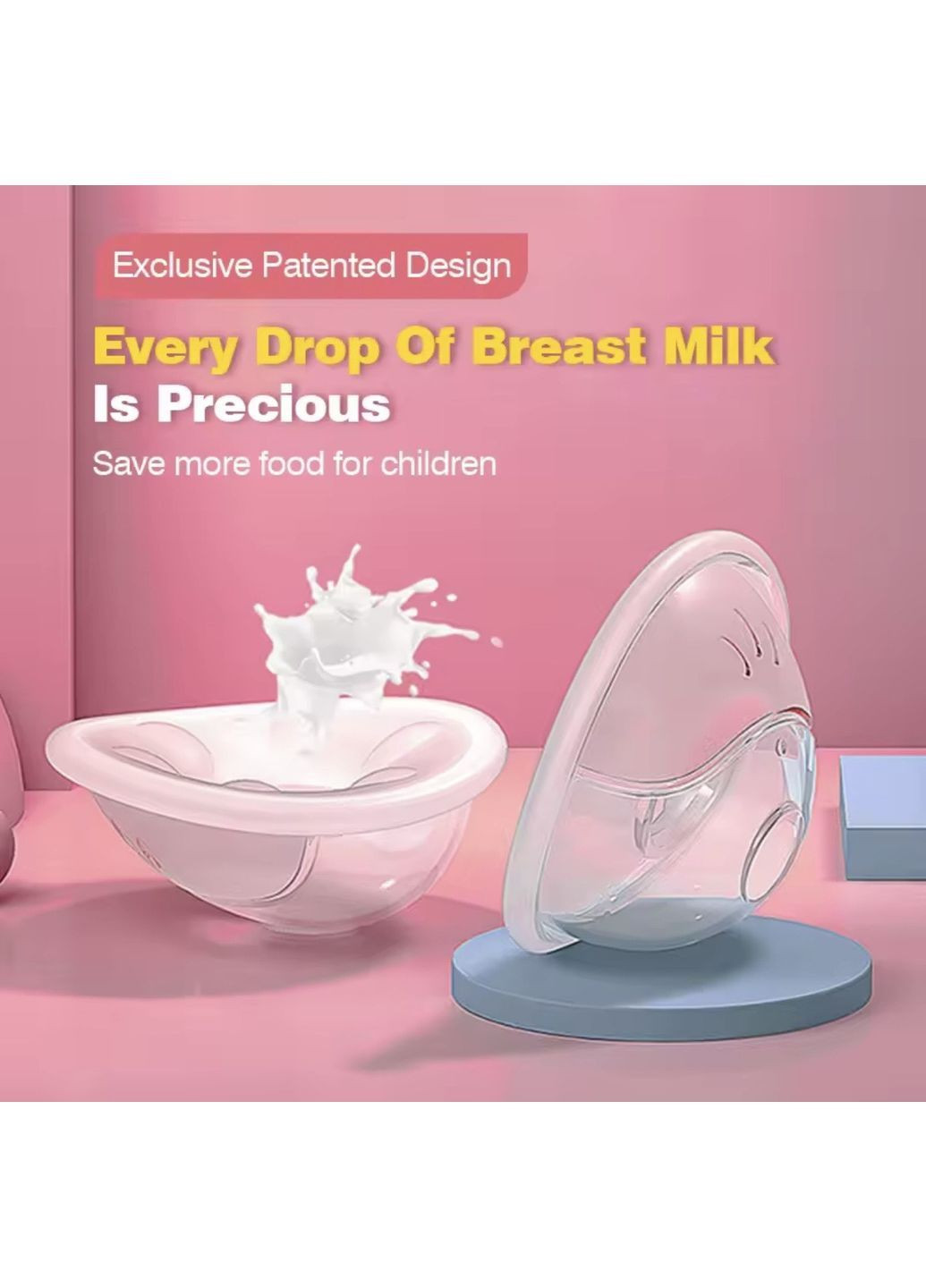 Багаторазові накладки на груди для збирання молока Dr. Isla, накладки на соски, силіконові, ВРА free JSL MSB-03 (369924264)