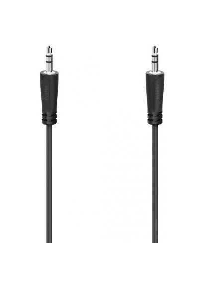 Кабель мультимедійний (00205115) Hama 3.5 mm Jack - 3.5 mm Jack Stereo 3 m Black (389138375)