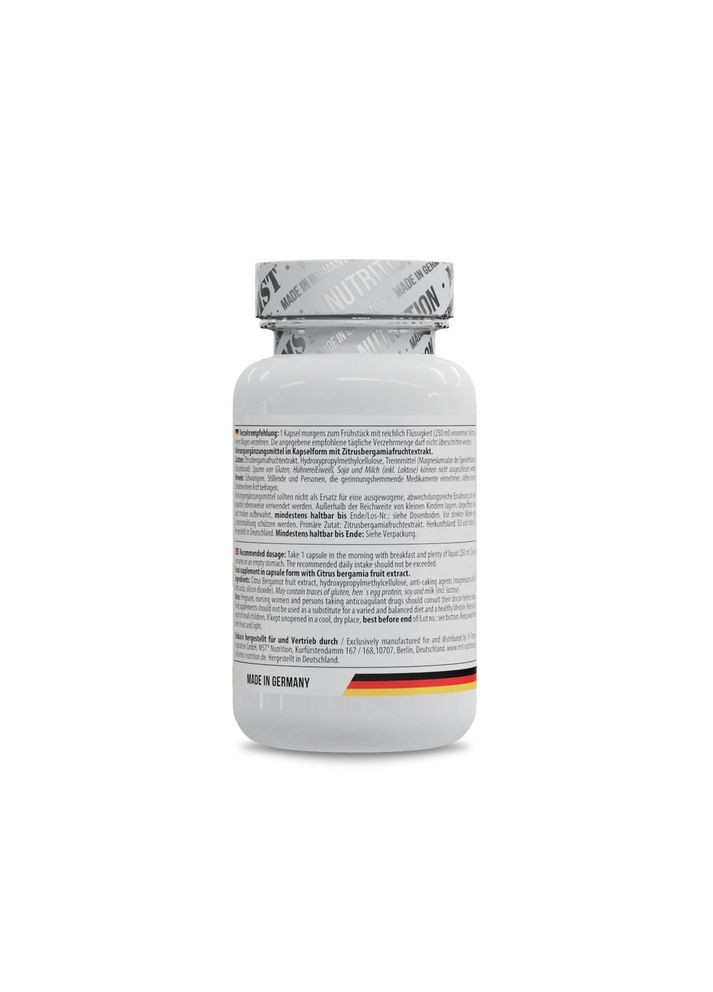 Экстракт плодов бергамота Citrus Bergamot, 90 капсул для поддержки сердечно-сосудистой системы MST (334703642)