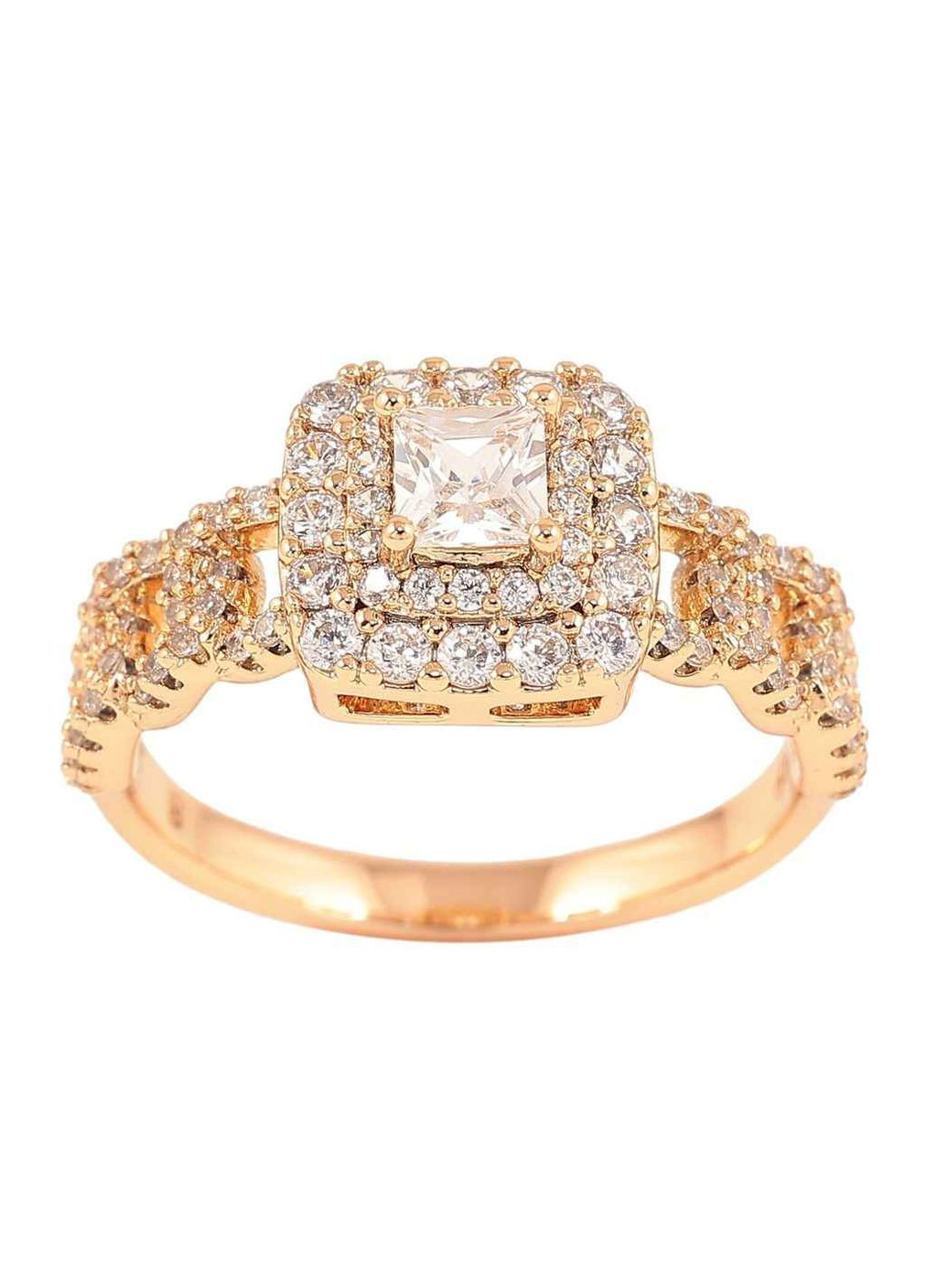 Кольцо Позолота 18K «Инкрустация цирконием» (257278) р. Xuping Jewelry (356456409)