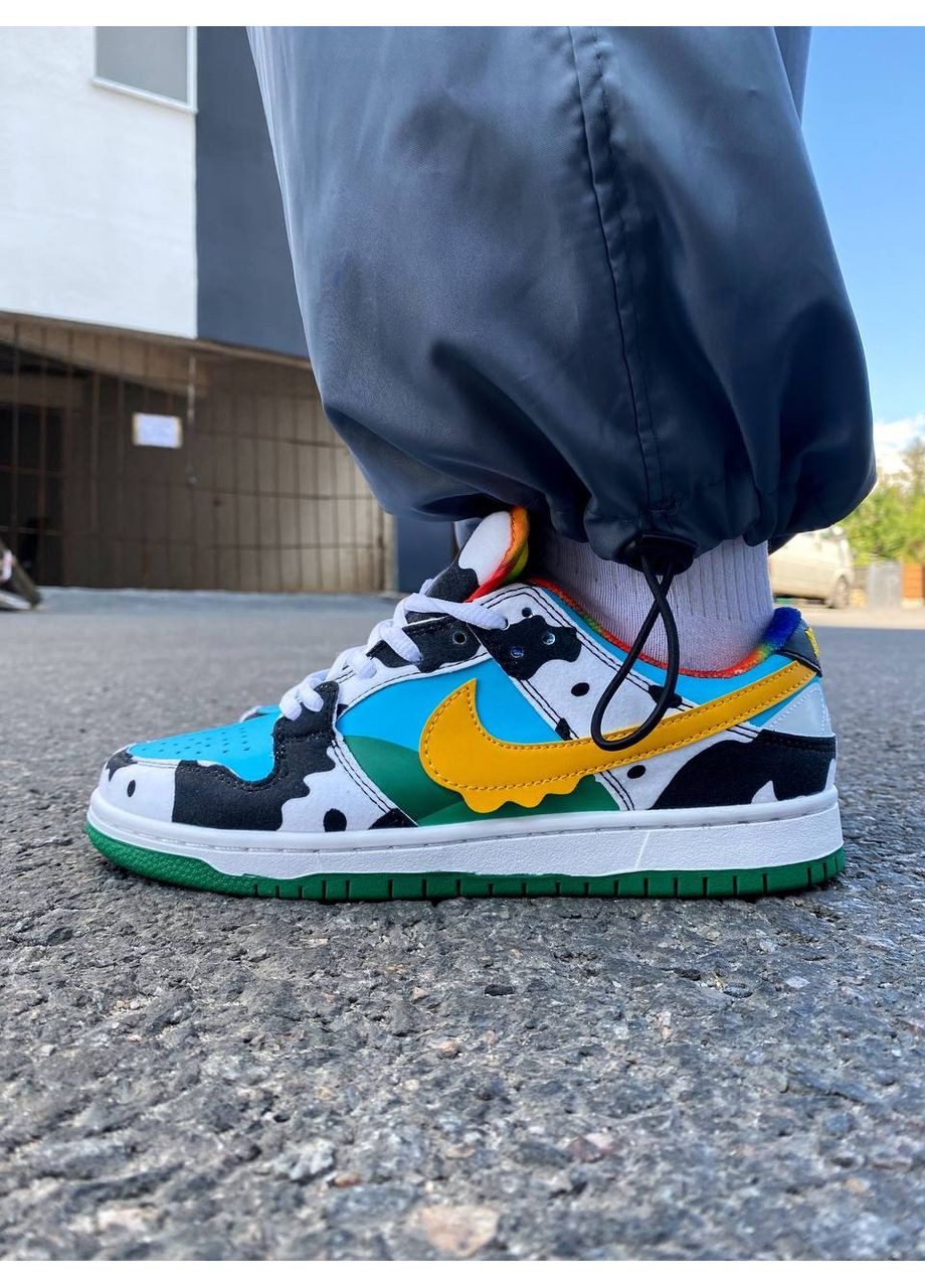 КРОССОВКИ ЖЕНСКИЕ NIKE SB DUNK BEN & JERRYS НАЙК СБ ДАНК No Brand комбинированные демисезоны (367167115)
