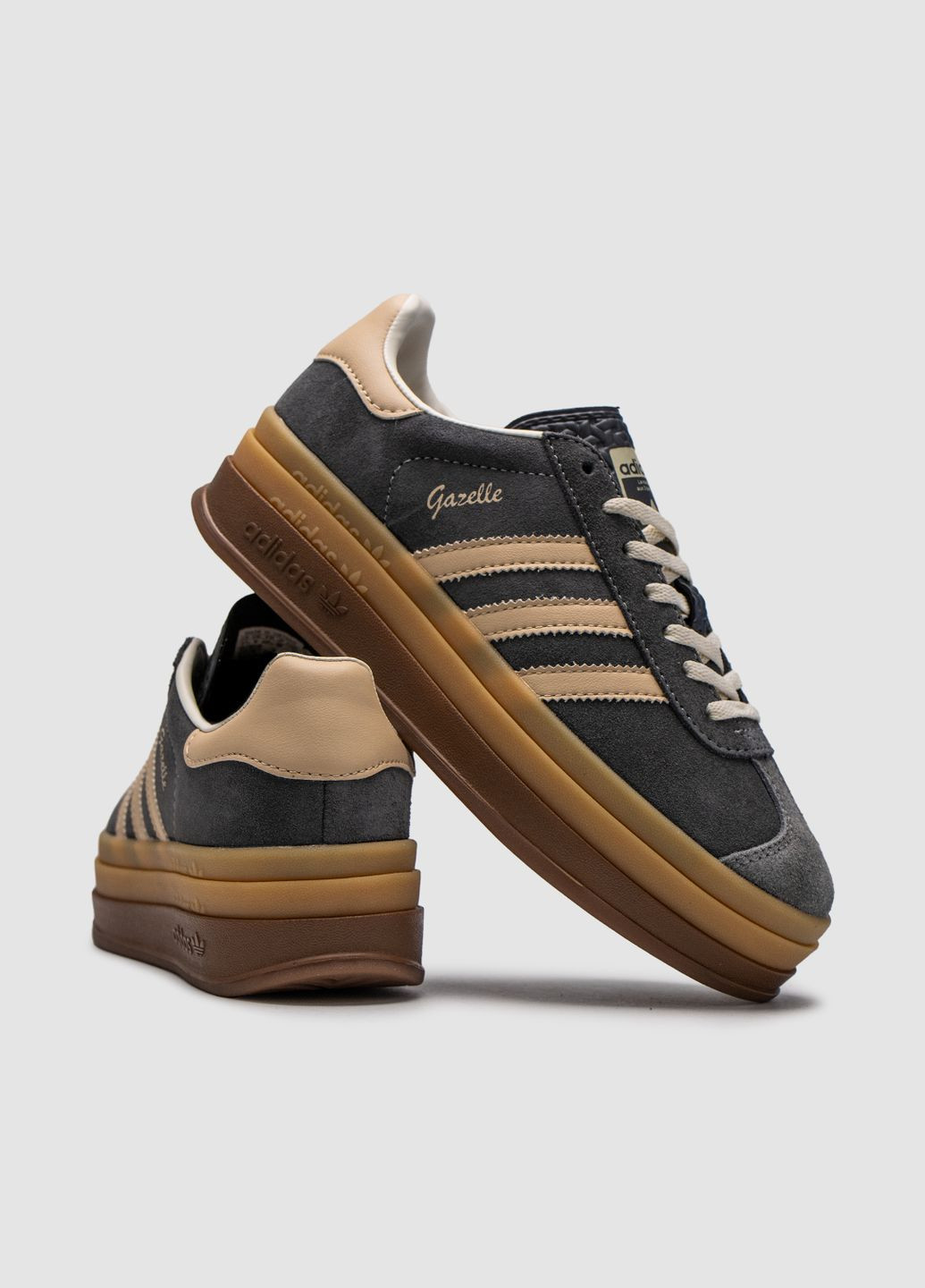 Кросівки жіночі No Brand темно-сірі демісезони (336377351)