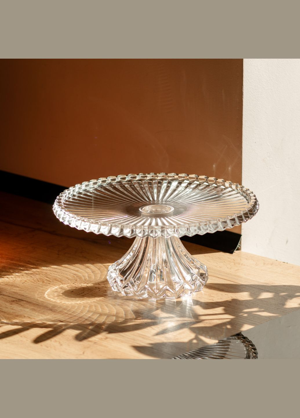 Тортовщица на ножке Nordic из хрустального стекла, прозрачная Yiwu (336547010)