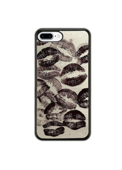 Чехол для Apple Iphone 8 Plus Губы Черный No Brand (302216481)