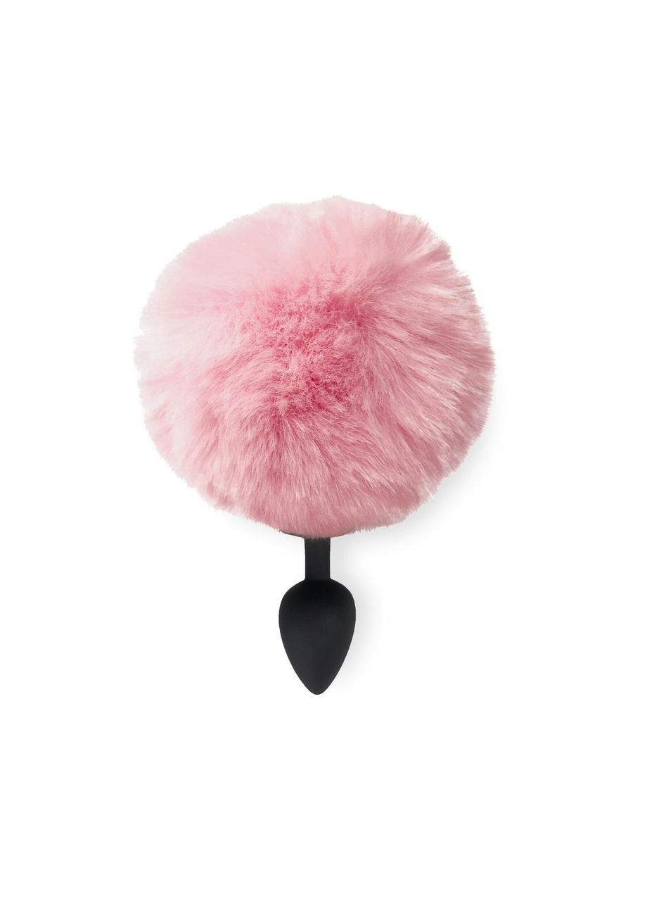 Силіконова анальна пробка М - Silicone Bunny Tails Butt plug, колір Рожевий, діаметр 3,5 Art of Sex (294182107)