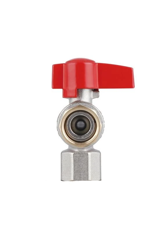 Шаровый кран Standart 1/2"ВВ угловой, PN40, с накидной гайкой TAS223W15 Thermo Alliance (397564996)