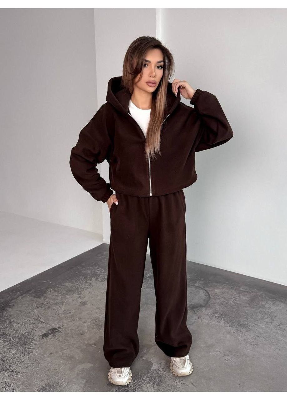 Спортивний флісовий костюм оверсайз popluzhnaya (370604179)