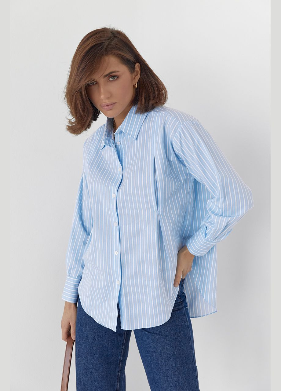 Жіноча сорочка з візерунком у вертикальну смужку 28228 Lurex (280910631)