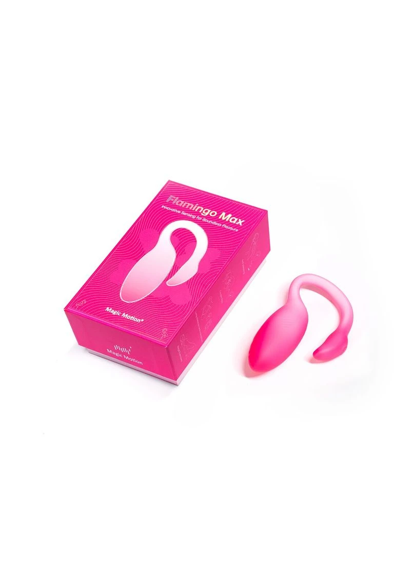 Смарт-віброяйце Flamingo Max Pink 2 в 1: віброяйце та тренажер Кегеля, 10 режимів Magic Motion (366962805)