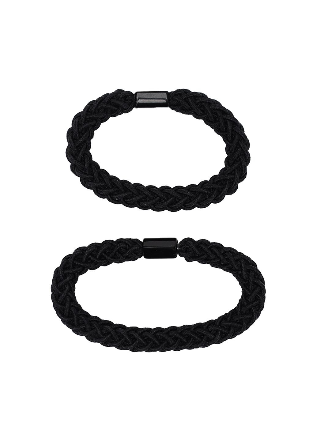 Набір резинок для волосся жіночий колір чорний ЦБ-00278368 Yuki (353834876)