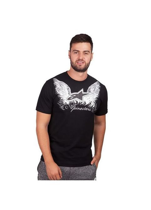 Чорна футболка чоловіча alpinestars sore co-4482, (06508095) FDSO