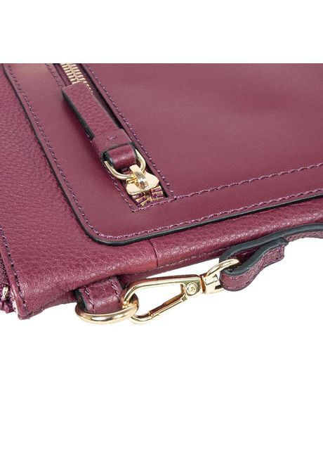 Сумка клатч жіноча шкіряна через плече для смартфона маленька Бордовий 40674 Ashwood (361970351)