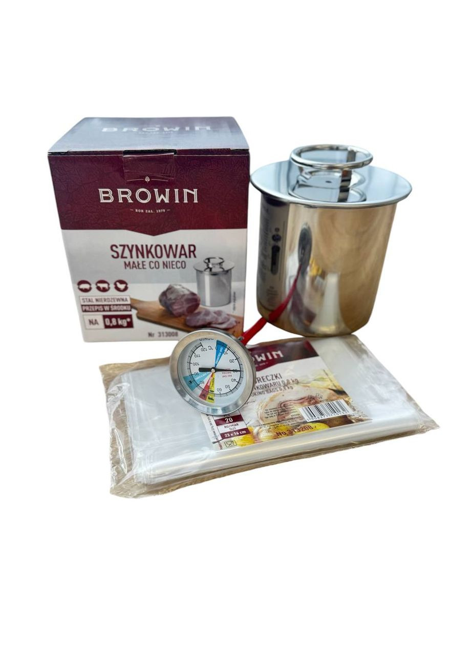 Шинковар з термометром і пакетами на 0,8 кг (313108) Browin (304771266)