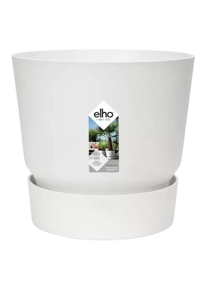 Горшок greenville round 18cm белый 493370 Elho (316621751)