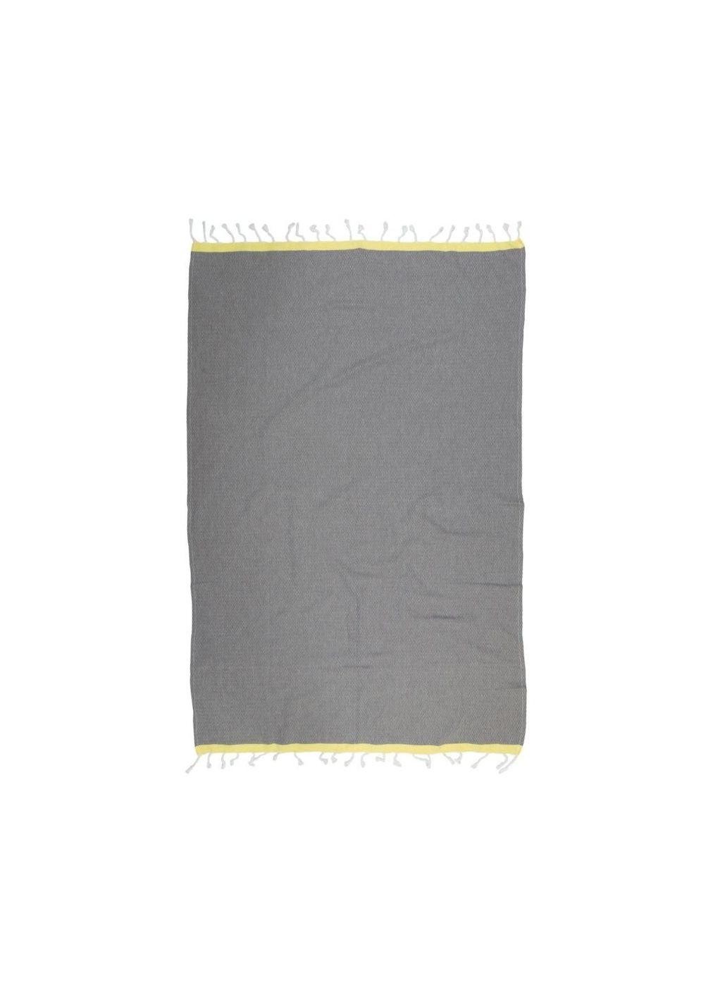 Barine полотенце pestemal - basak 95*165 grey-yellow серый-жёлтый серый производство -