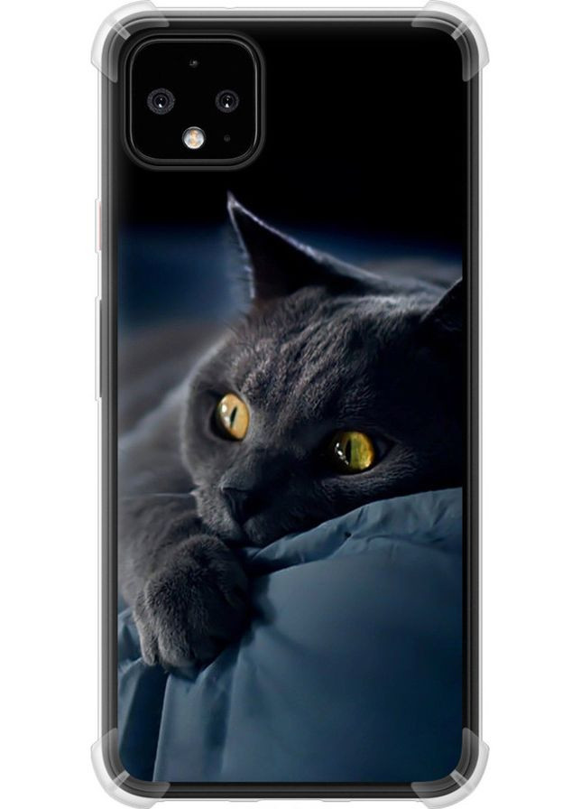 Силикон с усиленными углами чехол 'Дымчатый кот' для Endorphone google pixel 4 xl (279784817)