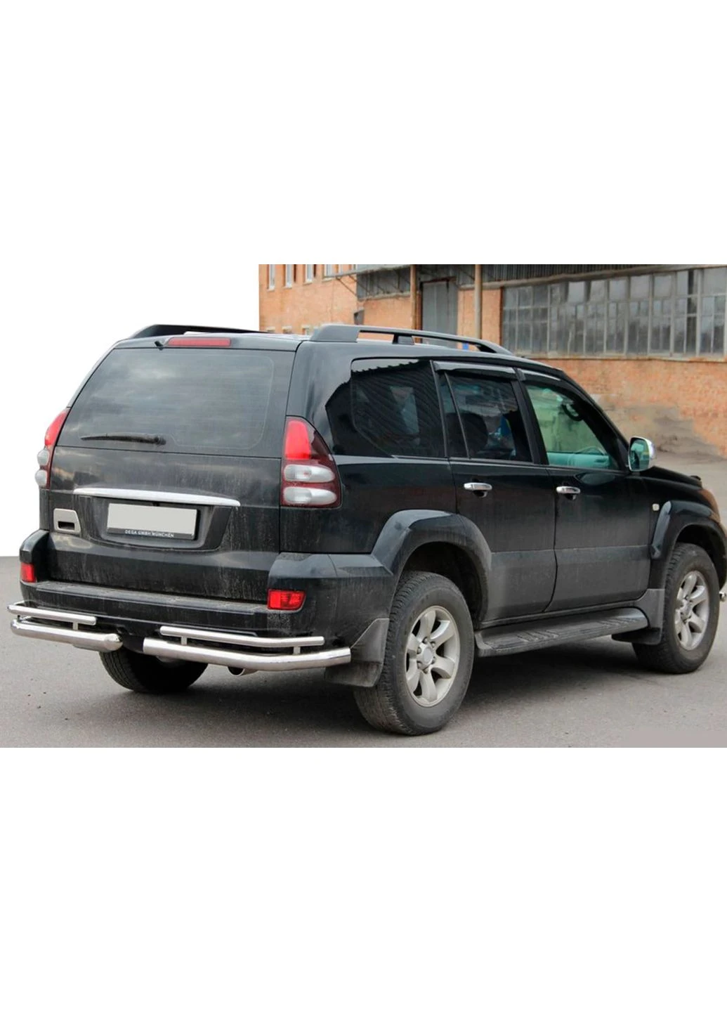 Задні подвійні куточки AK003-1 (2 шт., нерж) для Toyota Land Cruiser Prado 120 2002-2009 рр CAN (389778722)