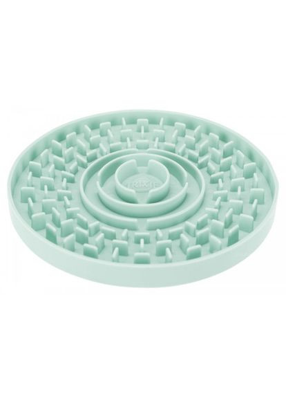 Миска Junior для медленного кормления щенков, голубая, пластик, d 21 см Trixie (324625356)