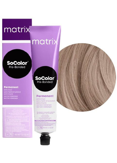 Стойкая кремкраска для волос SoColor Pre-Bonded Extra Coverage 509AV очень светлый Matrix (292735958)