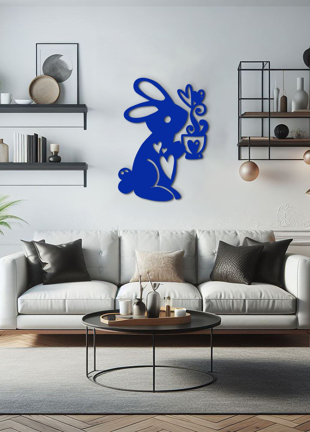 Современная картина на кухню, декоративное панно из дерева "Солнечный зайка", стиль лофт 25х18 см Woodyard (291842573)