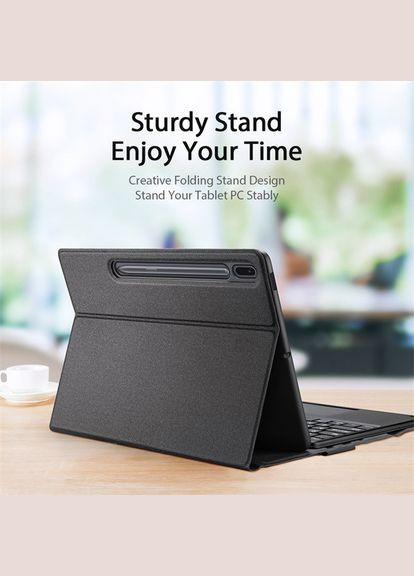 Чохол клавіатура Bluetooth Keyboard Touchpad для Samsung Galaxy Tab S8 Plus 12.4'' X800 / X806 Black Dux Ducis (324234638)
