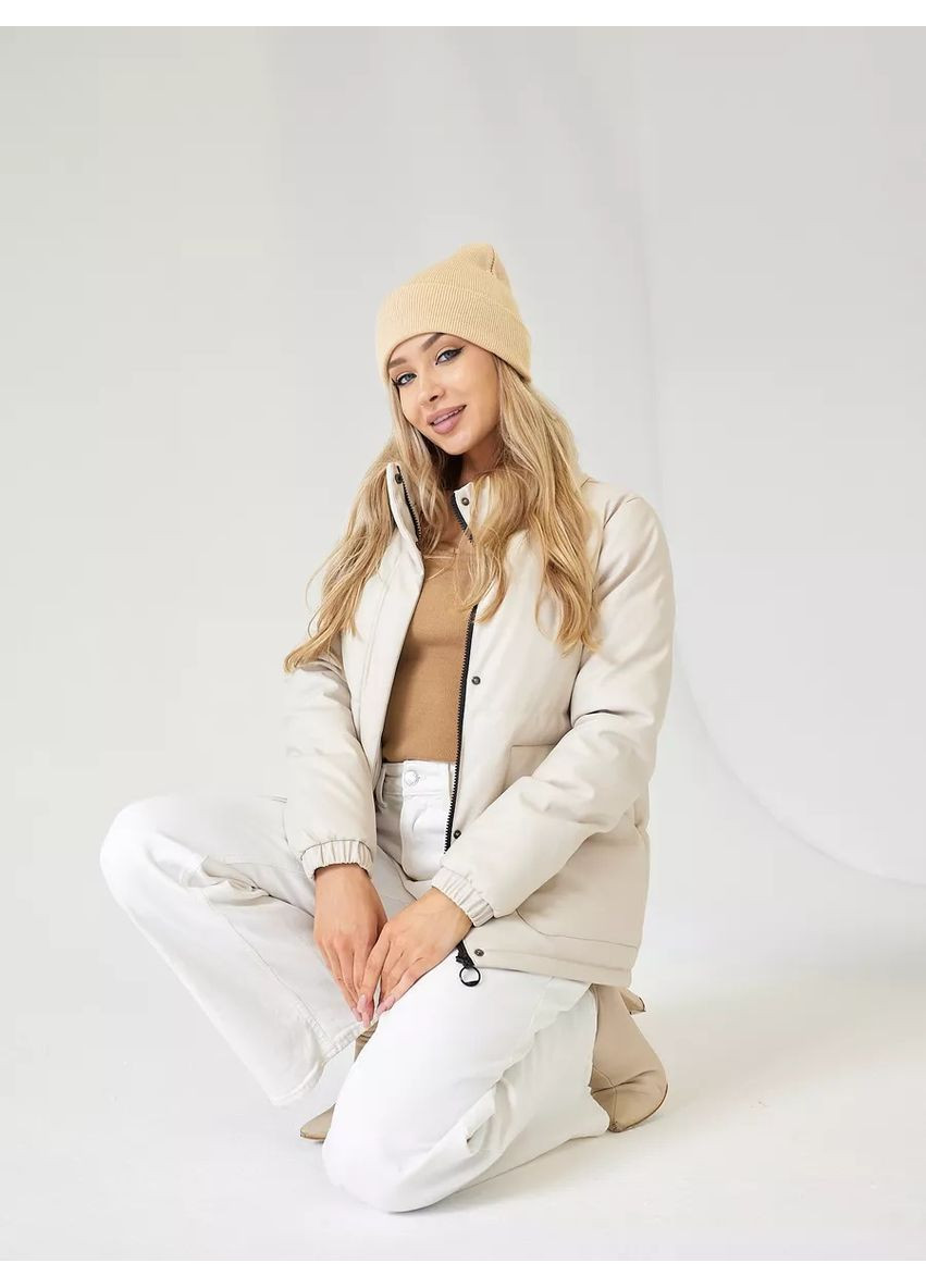 Молодежная двухслойная шапка бини Шорт No Brand Шапка біні шорт лопата (341083775)