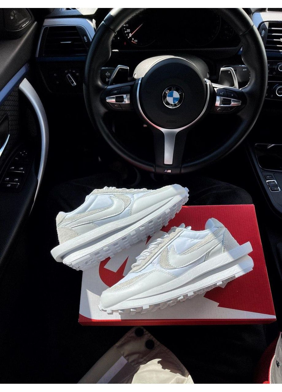 КРОССОВКИ ЖЕНСКИЕ NIKE SACAI LD WAFFLE WHITE НАЙК No Brand бежевые демисезоны (367173239)